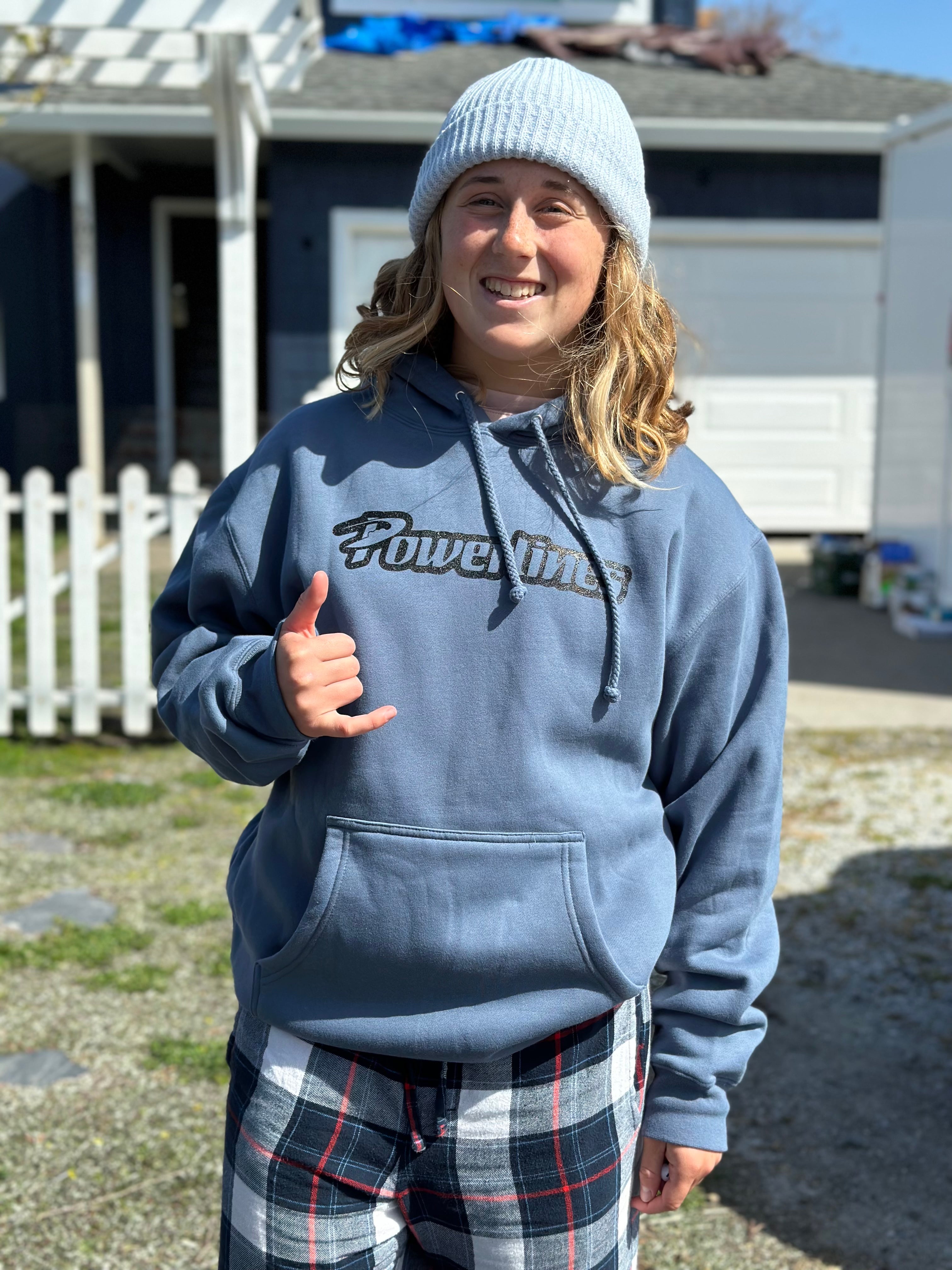 Sea Blue Dusty Design Hoodie π